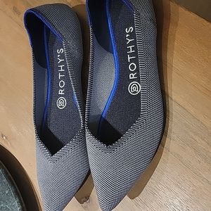 Rothy's The Point, Size 9, Cloud Grey Birdseye